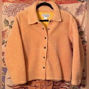 Women's Orange Sherpa Jacket